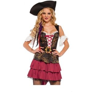 Pirate Beauty 3 piece Halloween costume plus sword